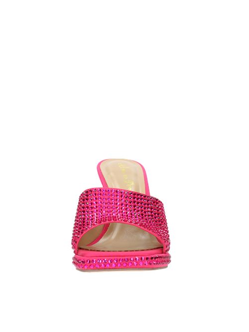 Mules modello V23271 in raso e strass ALMA EN PENA | V23271FUXIA